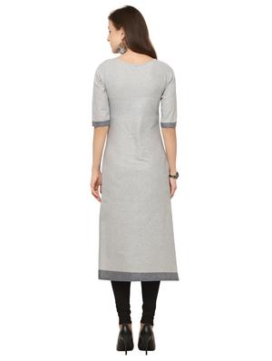 checkered straight kurta - 16334911 - Standard Image - 3