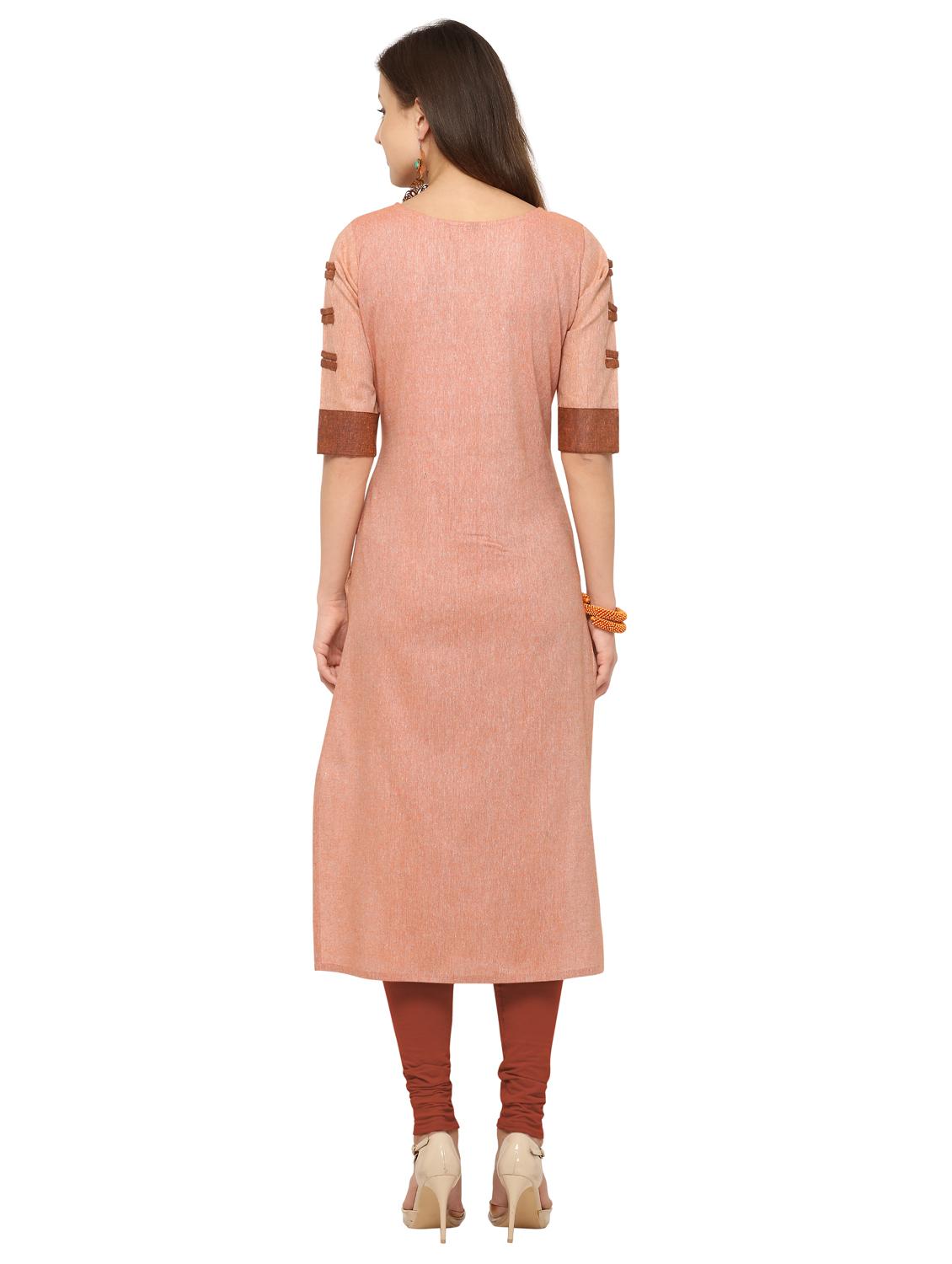patchwork printed straight kurta - 16334913 - Zoom Image - 3