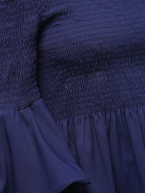 smock detail bell sleeved top - 16336466 - Standard Image - 6