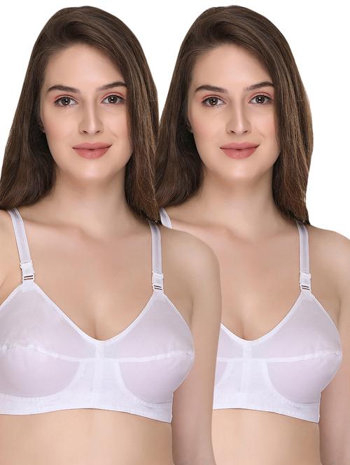 set of 2 solid minimiser bra - 16337383 - Standard Image - 1