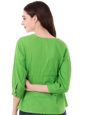 pom-pom detail drawstring top - 16339718 - Standard Image - 3