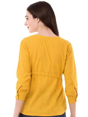 pom-pom detail drawstring top - 16339720 - Standard Image - 3