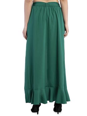 solid flared palazzo cum skirt - 16340720 - Standard Image - 3