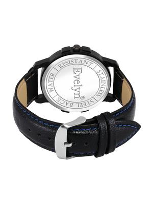evelyn leather strap analog wrist watch for mens & boys eve-763 - 16340840 - Standard Image - 3