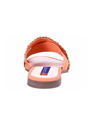 orange slip on sandals - 16341946 - Standard Image - 3