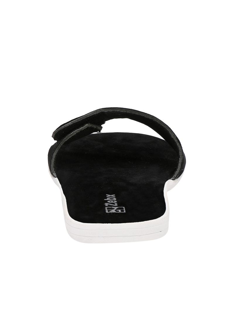 black suede slip on flip flops - 16343558 - Zoom Image - 3