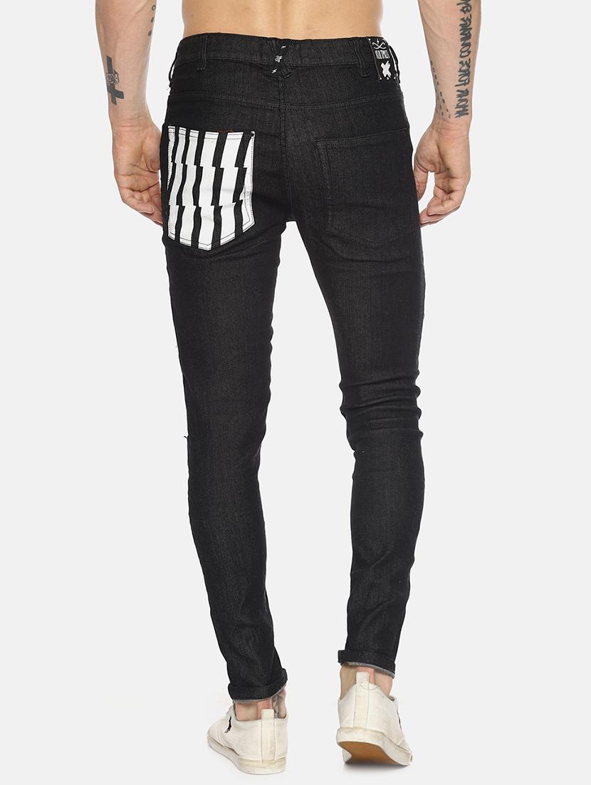 black printed distressed jeans - 16345298 - Zoom Image - 3