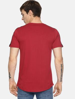 red front print t-shirt - 16345403 - Standard Image - 3