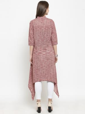 solid asymmetric kurta - 16345824 - Standard Image - 3