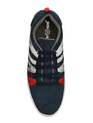 blue suede lace up sneakers - 16346560 - Standard Image - 3