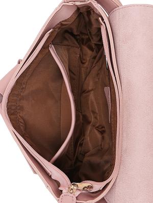 pink leatherette (pu) regular sling bag - 16347321 - Standard Image - 3