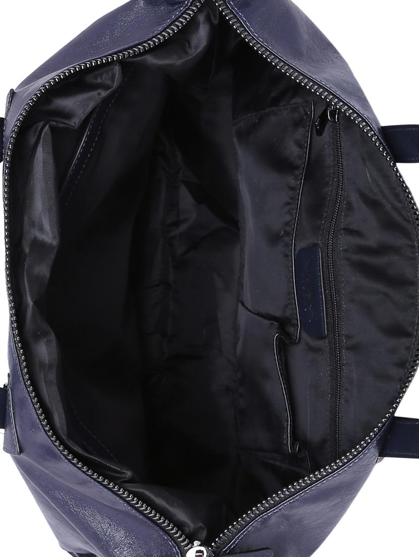 blue leatherette (pu) regular handbag - 16347327 - Zoom Image - 3