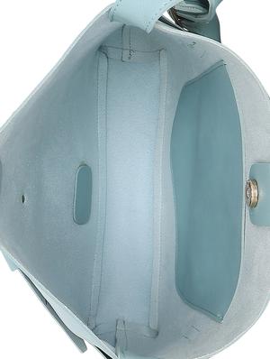 blue leatherette (pu) regular handbag - 16347332 - Standard Image - 3