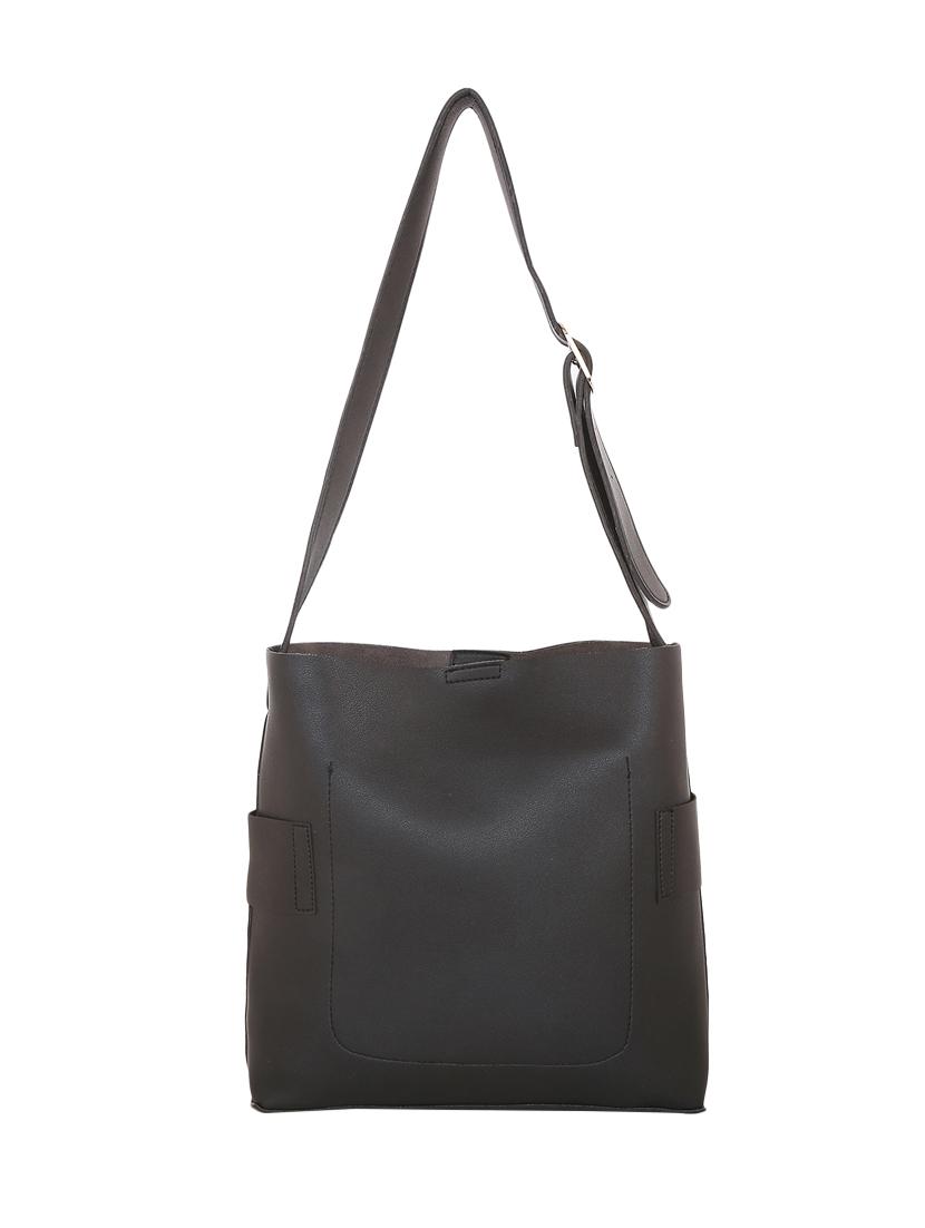 black leatherette (pu) regular sling bag combo - 16347335 - Zoom Image - 3