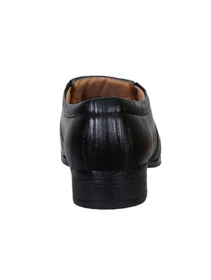 black leatherette slip ons - 16348228 - Standard Image - 3