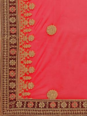 embroidered a-line lehenga - 16348642 - Standard Image - 6