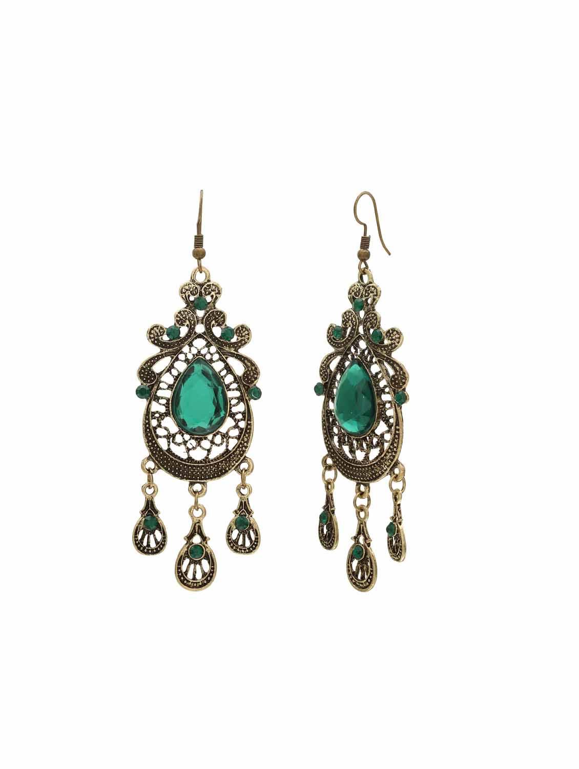 green drop earring - 16350056 - Zoom Image - 3