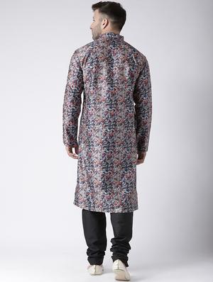 multi colored printed kurta pyjama set - 16350106 - Standard Image - 3