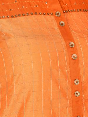 sequined a-line kurta - 16350318 - Standard Image - 6