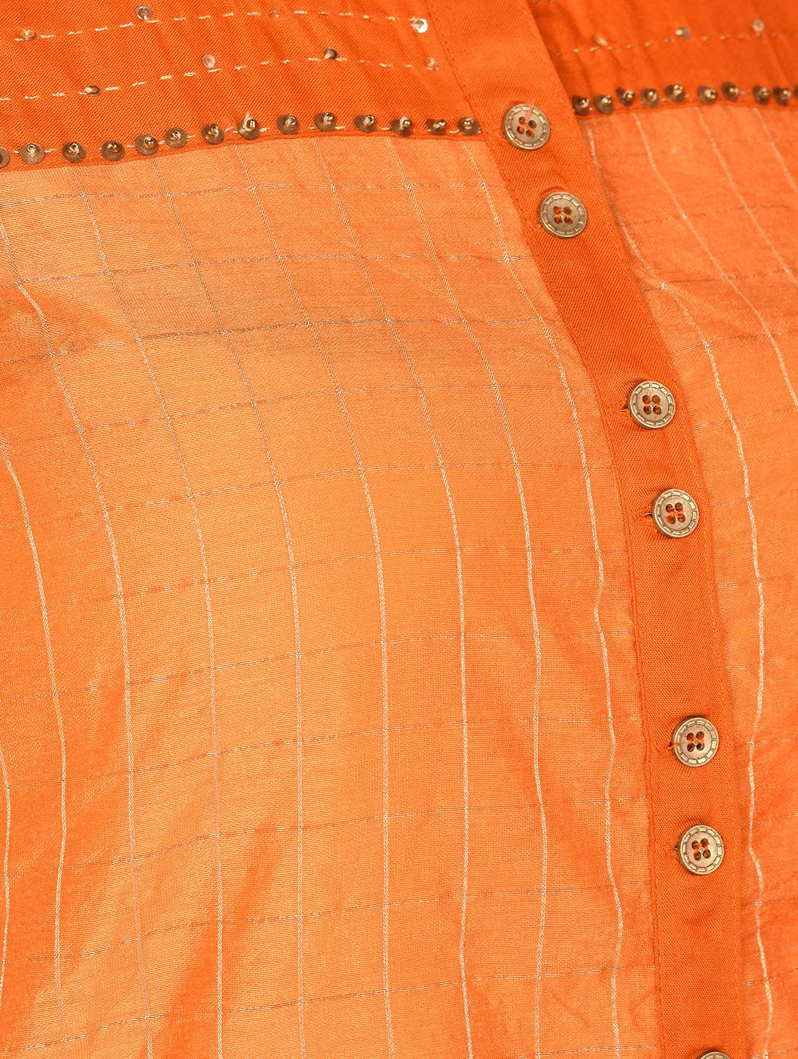 sequined a-line kurta - 16350318 - Zoom Image - 6