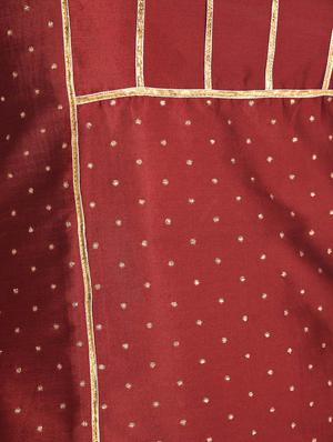 zari motifs straight kurta - 16350339 - Standard Image - 6