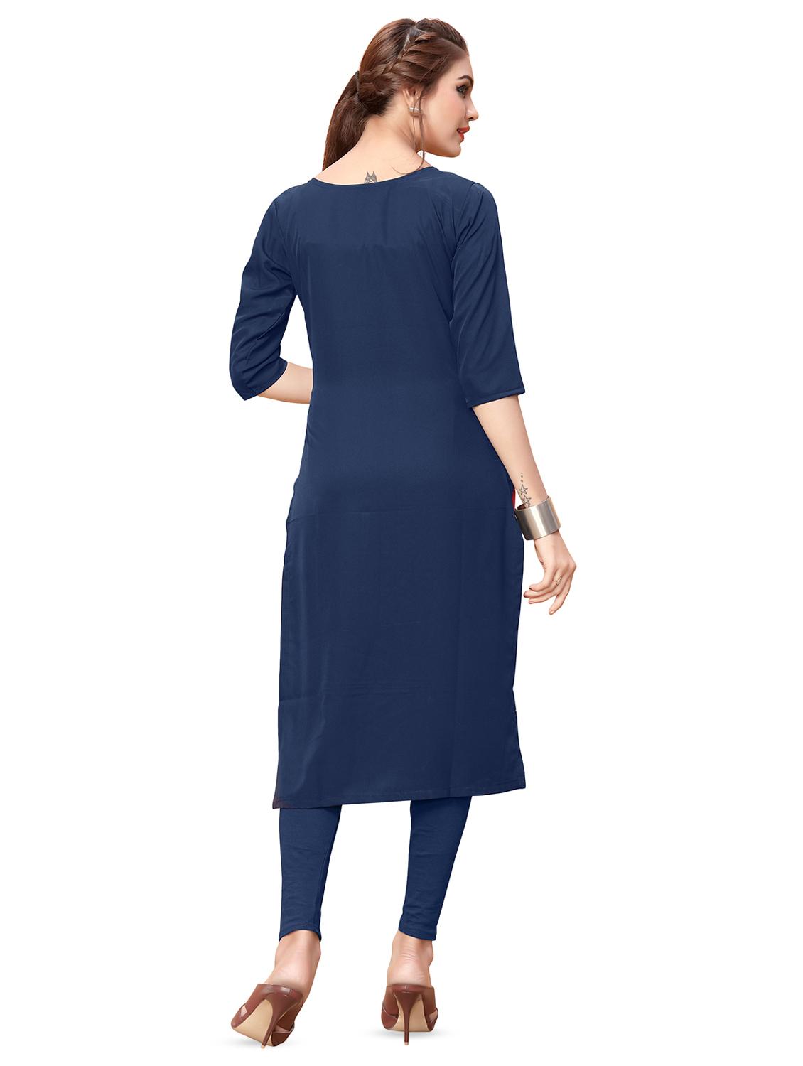 digital printed straight kurta - 16350829 - Zoom Image - 3