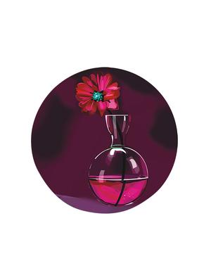 Studio Shubham wooden Floral pot wall plates for hanging(Set of 3) - 16351081 - Standard Image - 3