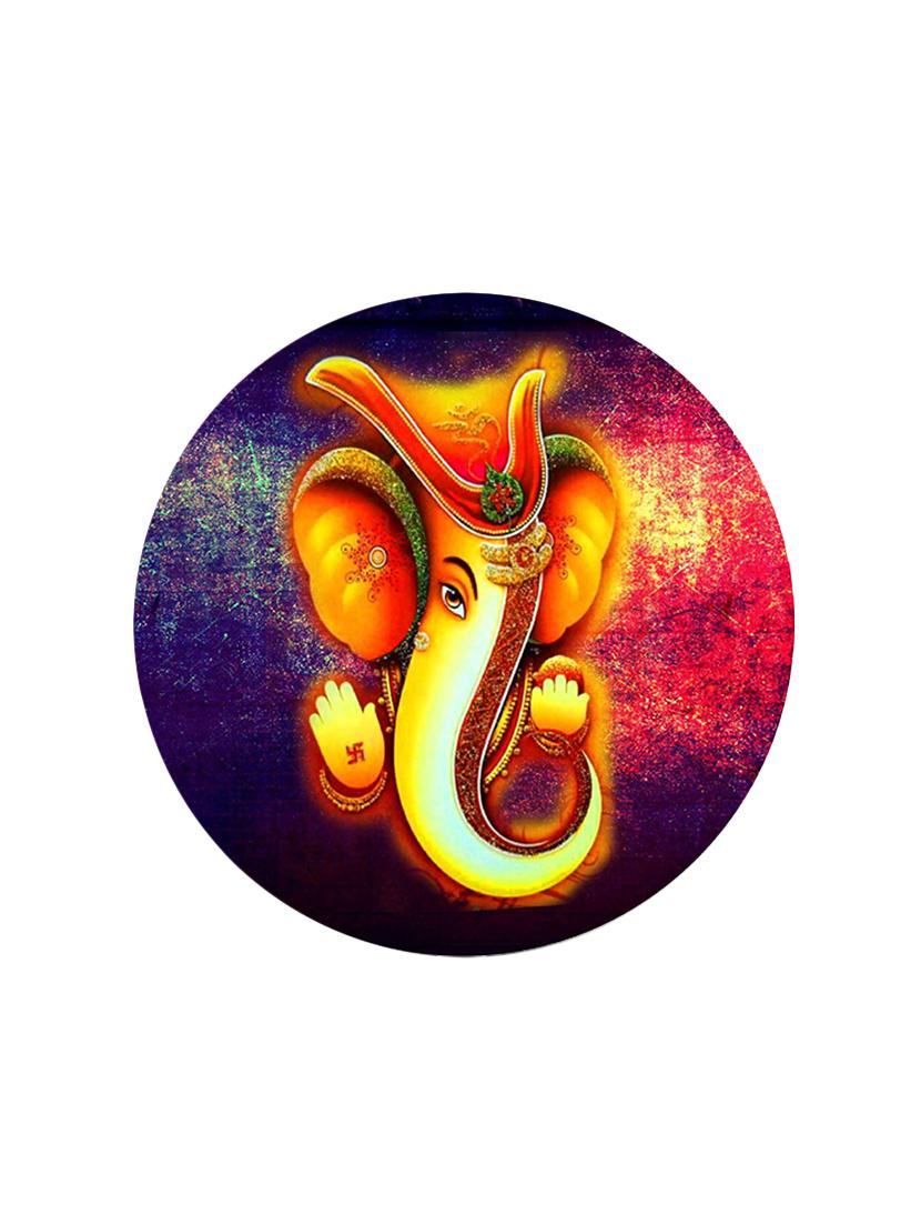 Studio Shubham wooden Lord Ganesha wall plates for hanging(Set of 3) - 16351089 - Zoom Image - 3