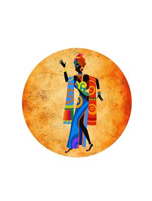 Studio Shubham wooden African dancing art wall plates for hanging(Set of 3) - 16351102 - Standard Image - 3