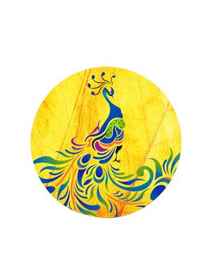 Studio Shubham wooden Designer Peacock wall plates for hanging(Set of 3) - 16351113 - Standard Image - 3