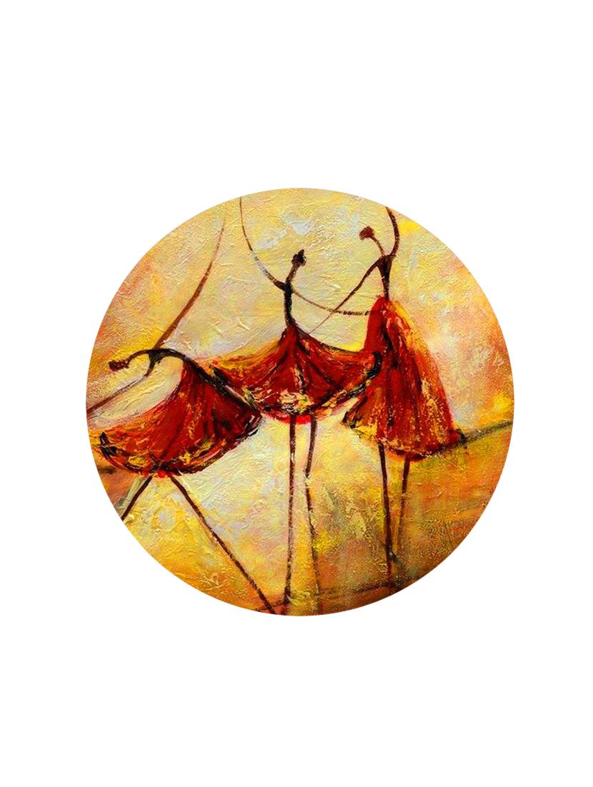 Studio Shubham wooden Abstract dancing art wall plates for hanging(Set of 3) - 16351116 - Zoom Image - 3