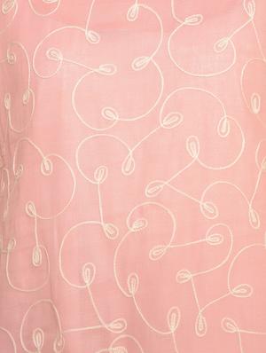 peach cotton embroidered dupatta - 16352561 - Standard Image - 6