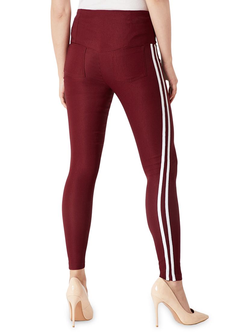 side tape high rise jeggings - 16354390 - Zoom Image - 3
