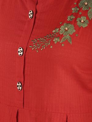 embroidered kurta with pant set - 16355757 - Standard Image - 6