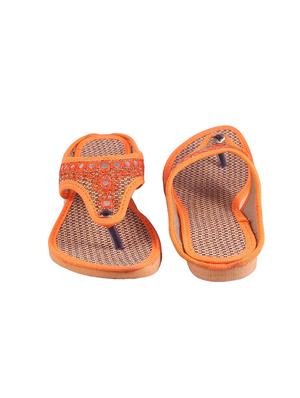 orange toe separator sandals - 16356443 - Standard Image - 3