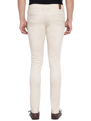 beige solid chinos - 16356595 - Standard Image - 3
