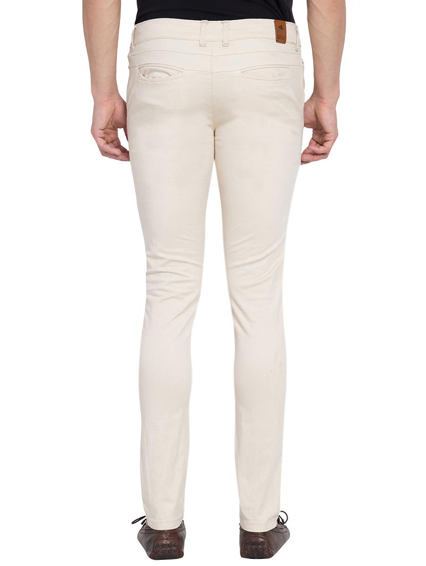 beige solid chinos - 16356595 - Zoom Image - 3