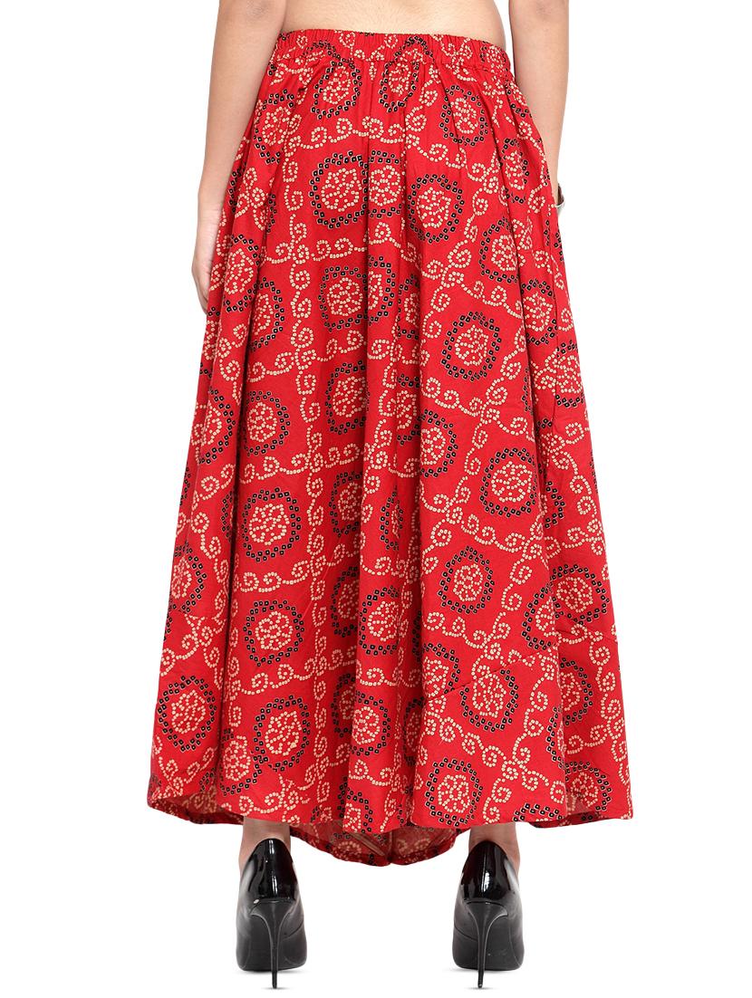 bandhani a-line skirt - 16356652 - Zoom Image - 3