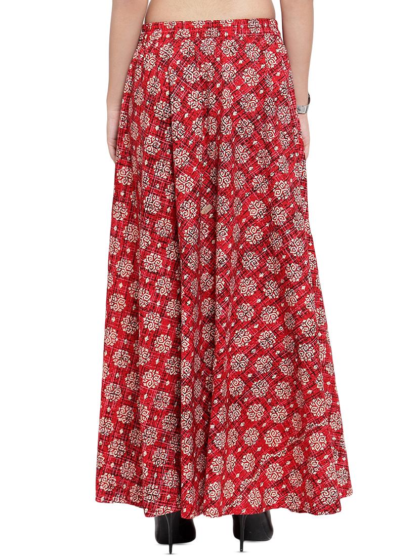 printed a-line skirt - 16356661 - Zoom Image - 3
