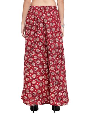 printed a-line skirt - 16356663 - Standard Image - 3