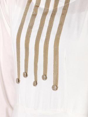 solid lace flared kurta - 16357046 - Standard Image - 6