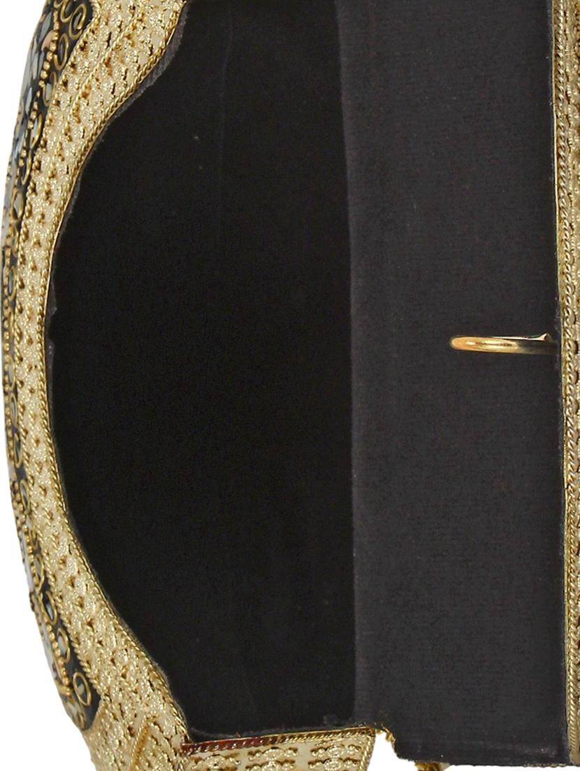 gold metal box clutch - 16357214 - Zoom Image - 3