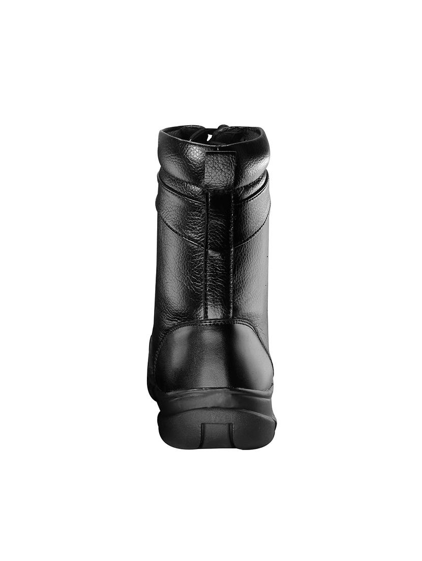 black leatherette high ankle boots - 16358077 - Zoom Image - 3