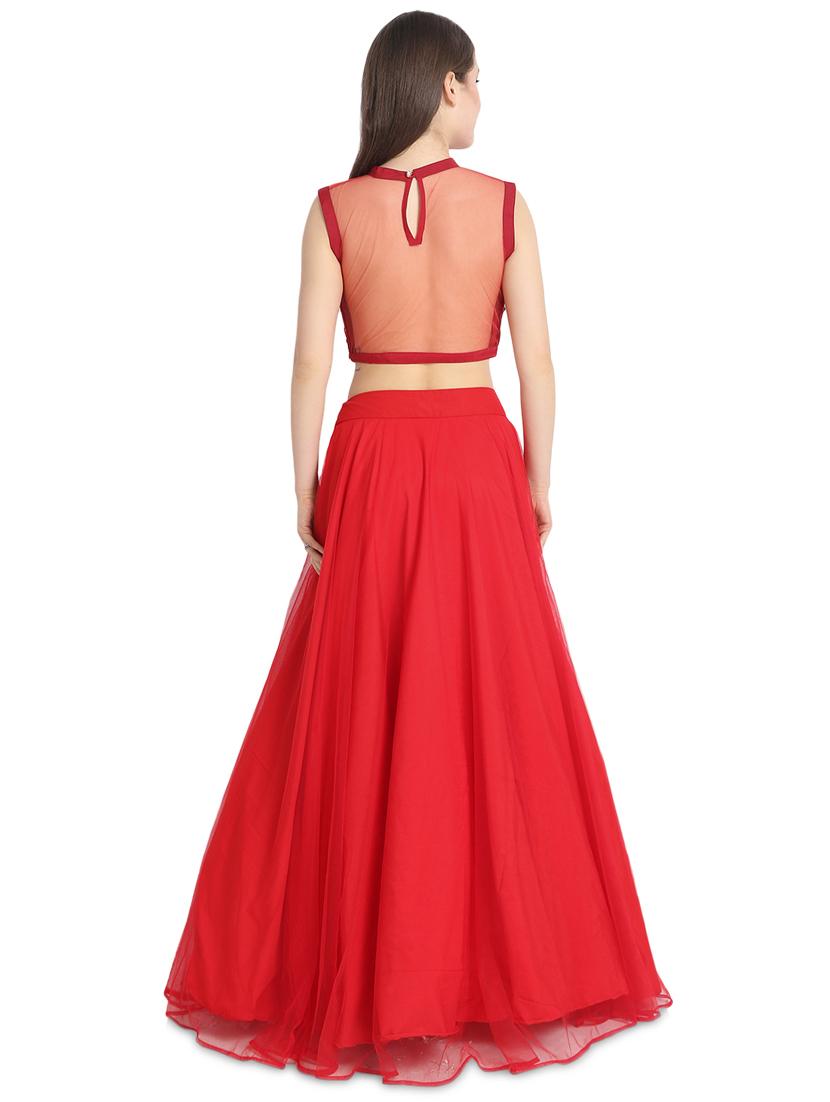 sequins a-line lehenga - 16358803 - Zoom Image - 3