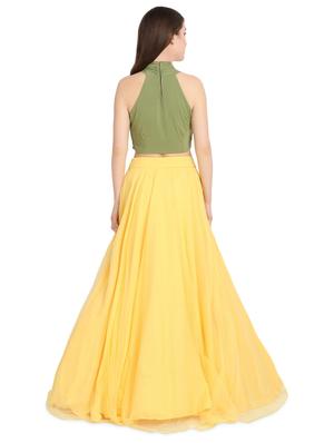 criss cross a-line lehenga - 16358813 - Standard Image - 3
