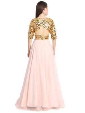 sequins a-line lehenga - 16358820 - Standard Image - 3