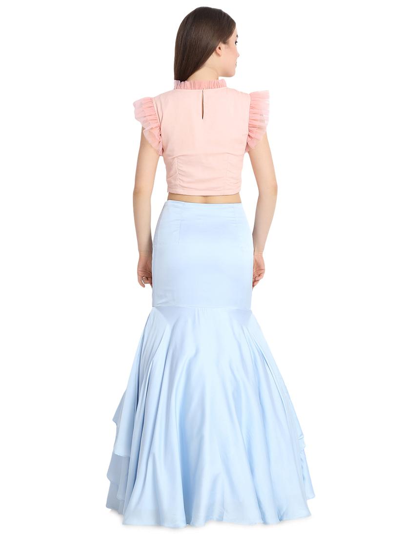 ruffle a-line lehenga - 16358825 - Zoom Image - 3