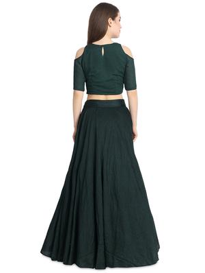 cold shoulder a-line lehenga - 16358826 - Standard Image - 3