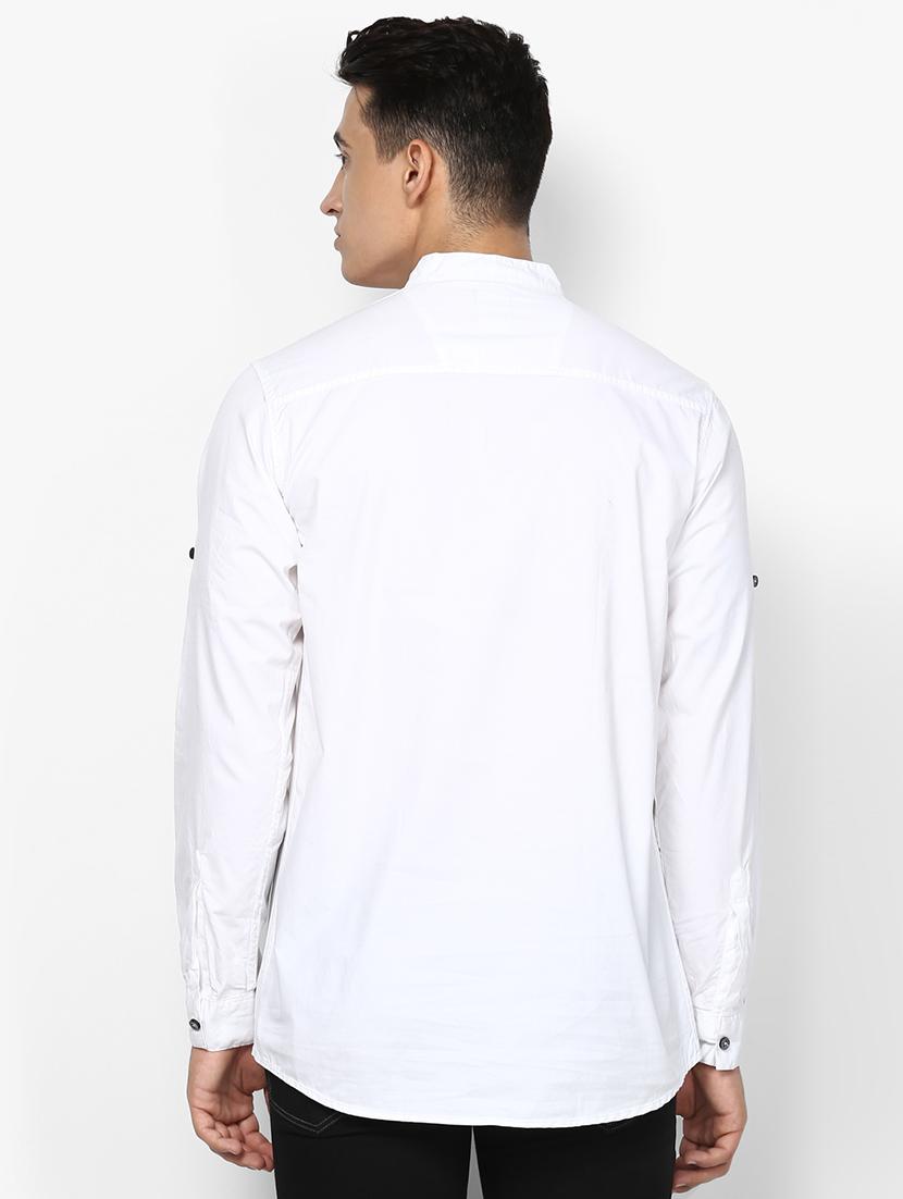 white solid short kurta - 16358852 - Zoom Image - 3