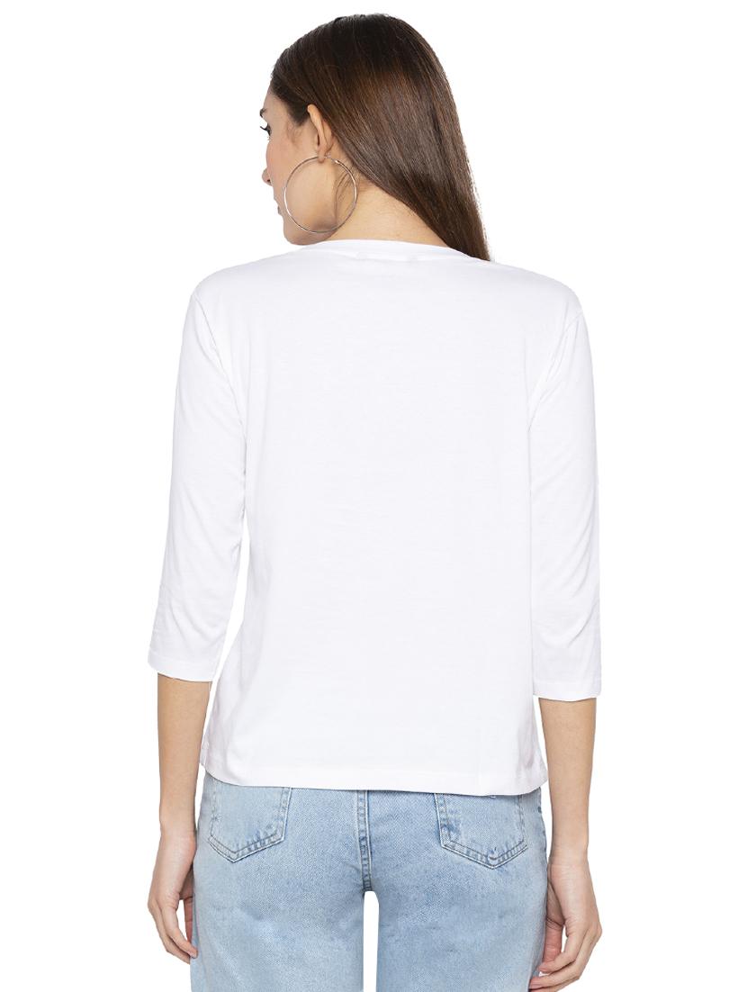quirky print round neck tee - 16360376 - Zoom Image - 3